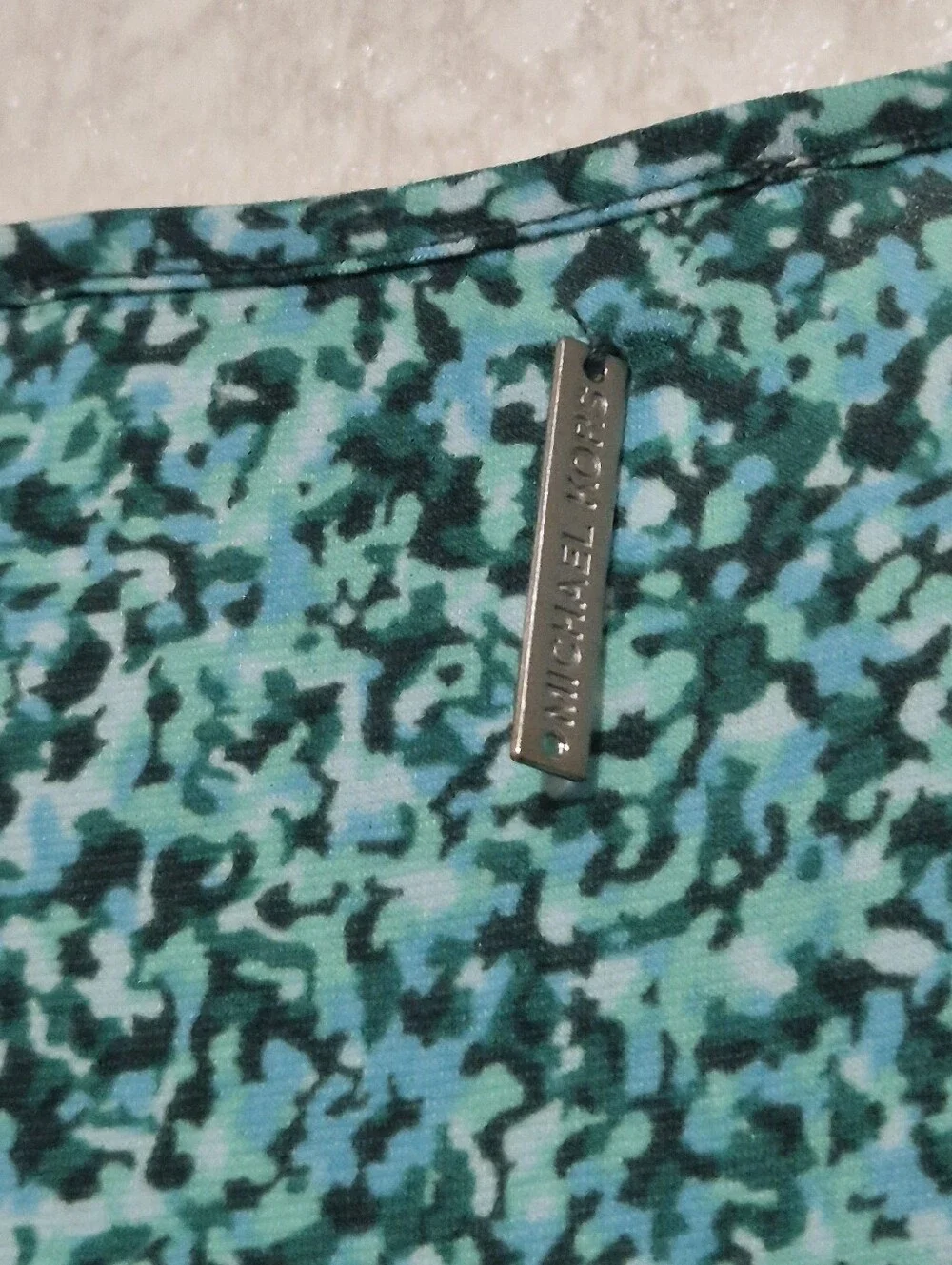 Michael Kors Teal Floral Sleeveless Maxi Dress Size:XL